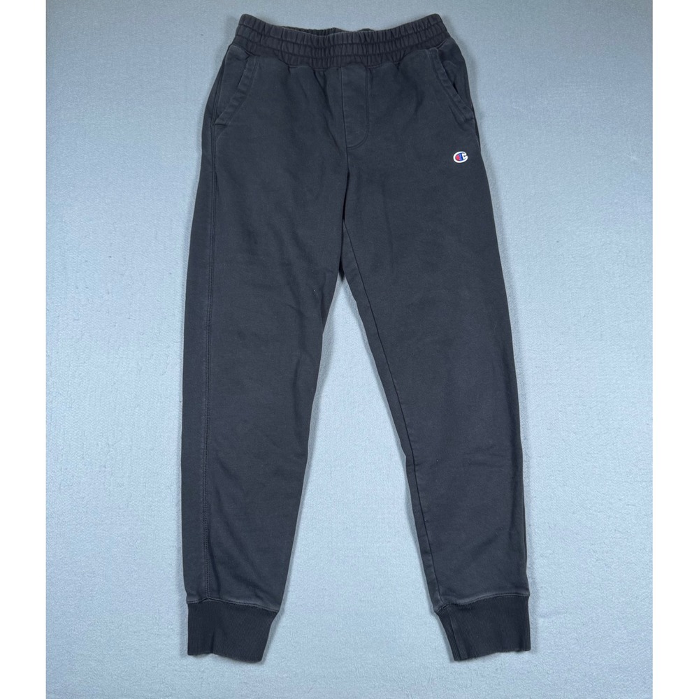 Champion Mens Jogger Sweatpants Medium Black Fleece Activewear Gym Pants M